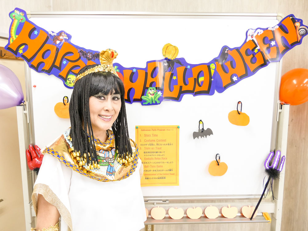 ハロウィーン講師仮装